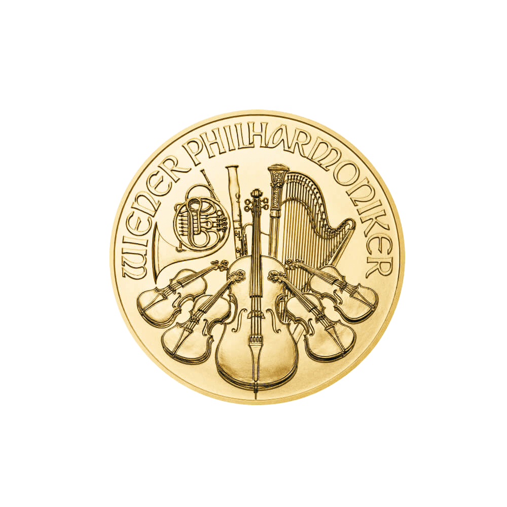 Filharmonicy Wiedeńscy 1/25 oz - Złota moneta bulionowa