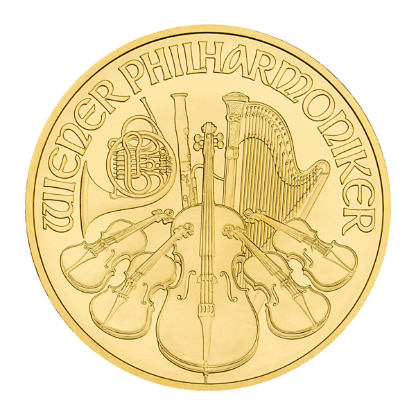 Filharmonicy Wiedeńscy 1 oz - Złota moneta bulionowa