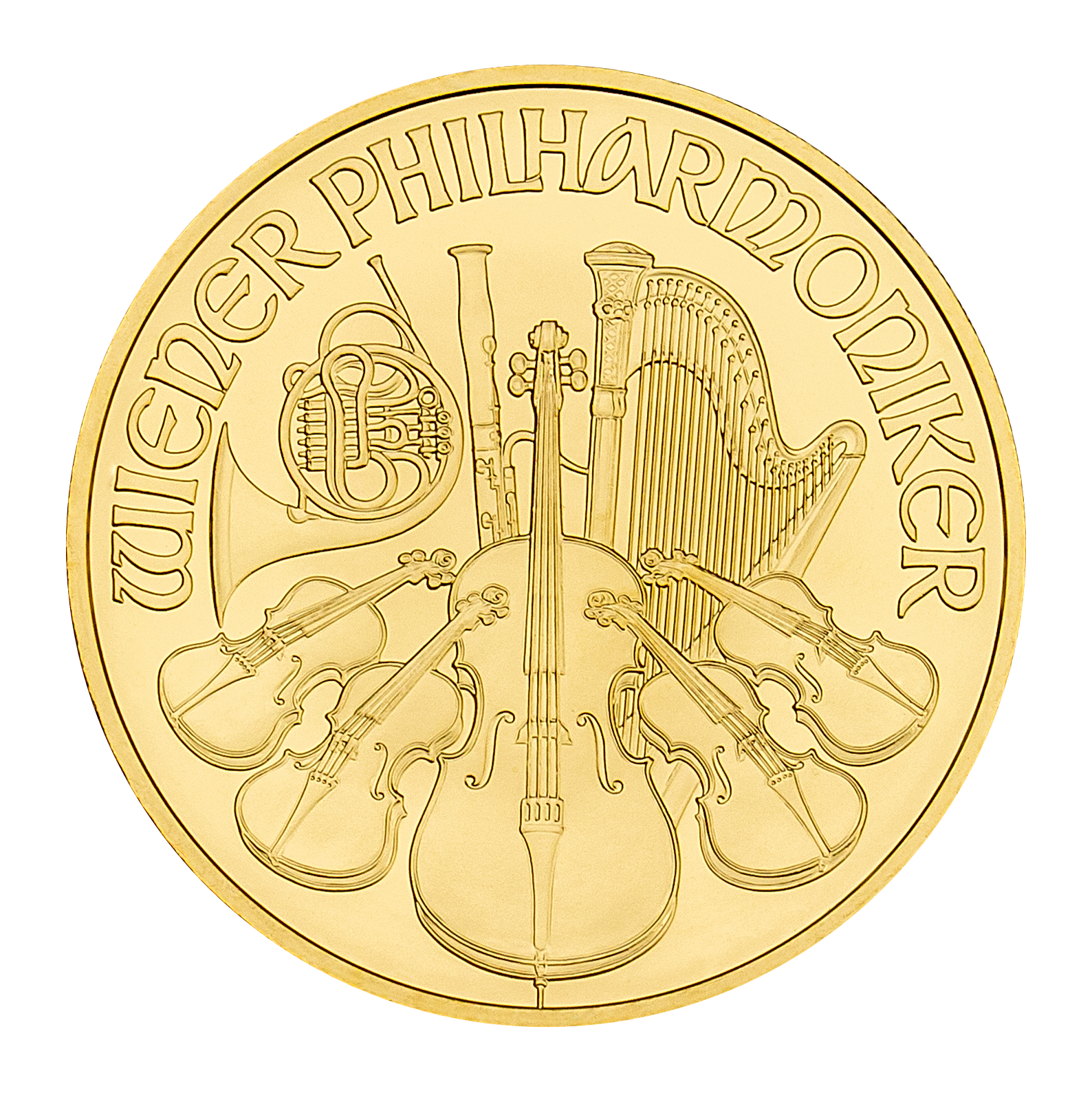 Filharmonicy Wiedeńscy 1 oz - Złota moneta bulionowa