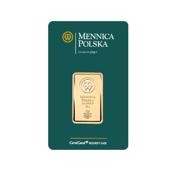 Sztabka Złota - Mennica Polska - 10 g