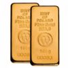 Zestaw – złote sztabki 2 x 100g – Sztabki złota Mennicy Polskiej